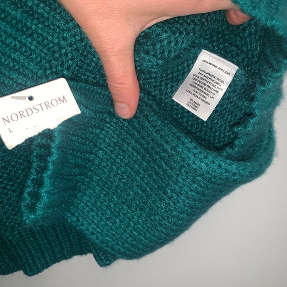 Sea Siren Green Cropped Soft Crochet Sweater L - Picture 3 of 6